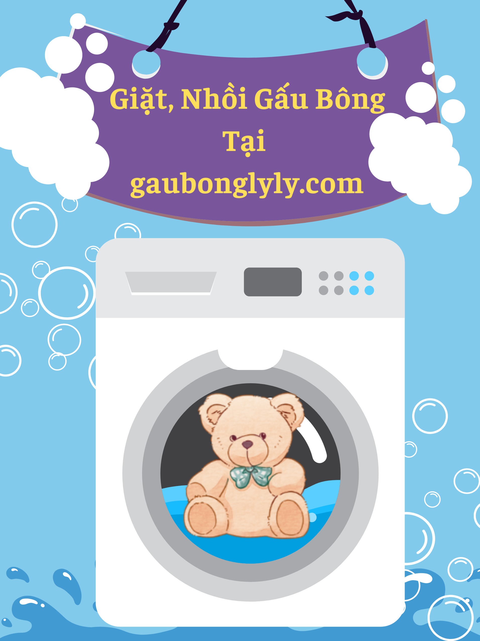 Giặt, Nhồi Gòn Gấu Bông, Hô Biến Gấu Cũ Thành Mới